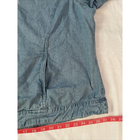 Cathy Daniels Womens 2X Denim Jacket With Rhinestone Accents & Full Zip Front Y2 - Picture 8 of 12